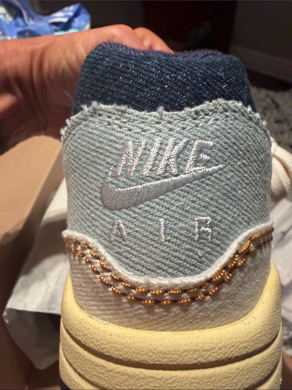 Nike Air Max Patchwork Sneaker - Navy, Light Blue, Cream, Yellow - Picture 5 of 5